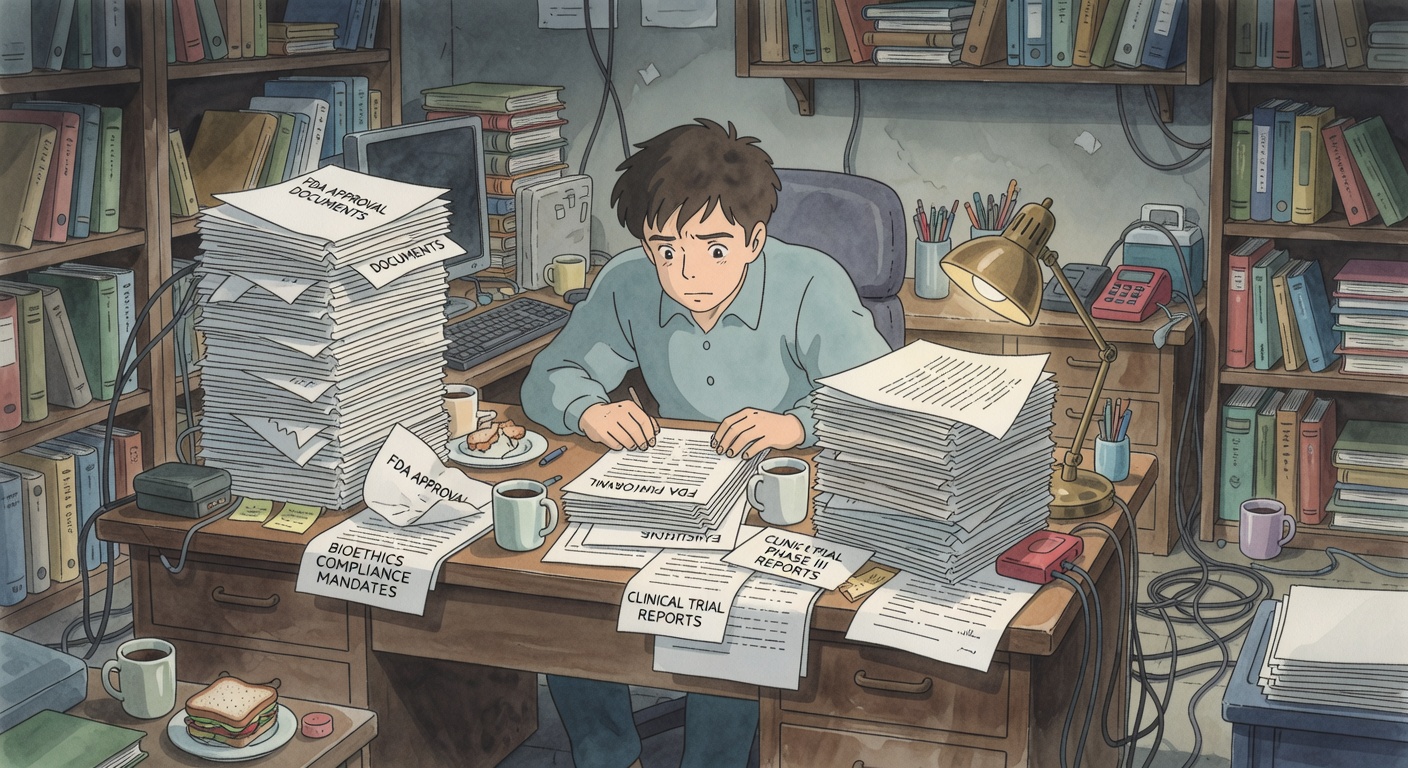 Stressed biotech founder